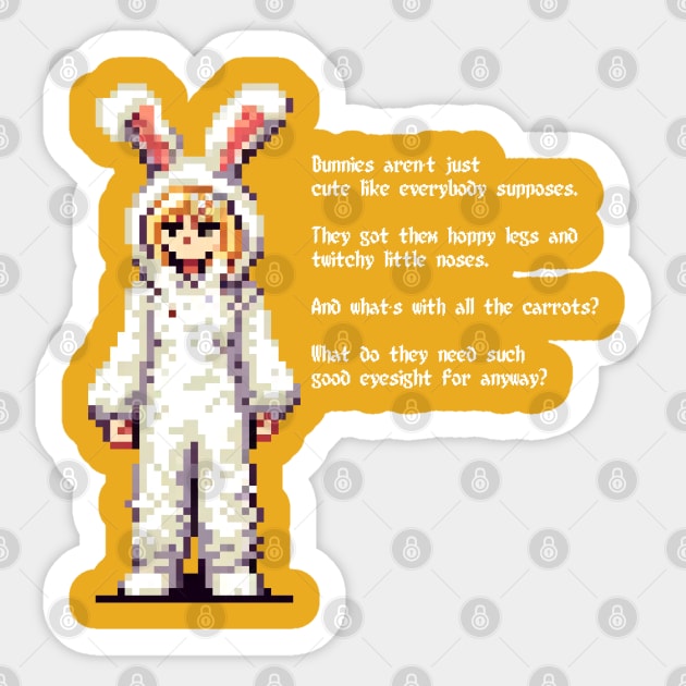 Anya - Bunnies it must be bunnies!!!! Sticker by AO01